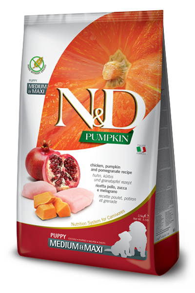 N&D Chicken and Pumpkin Medium & Maxi Puppy 2.5kg/12kg